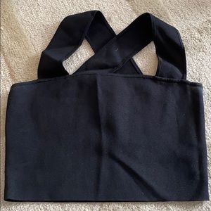 Babaton | Aritzia black knit crop top